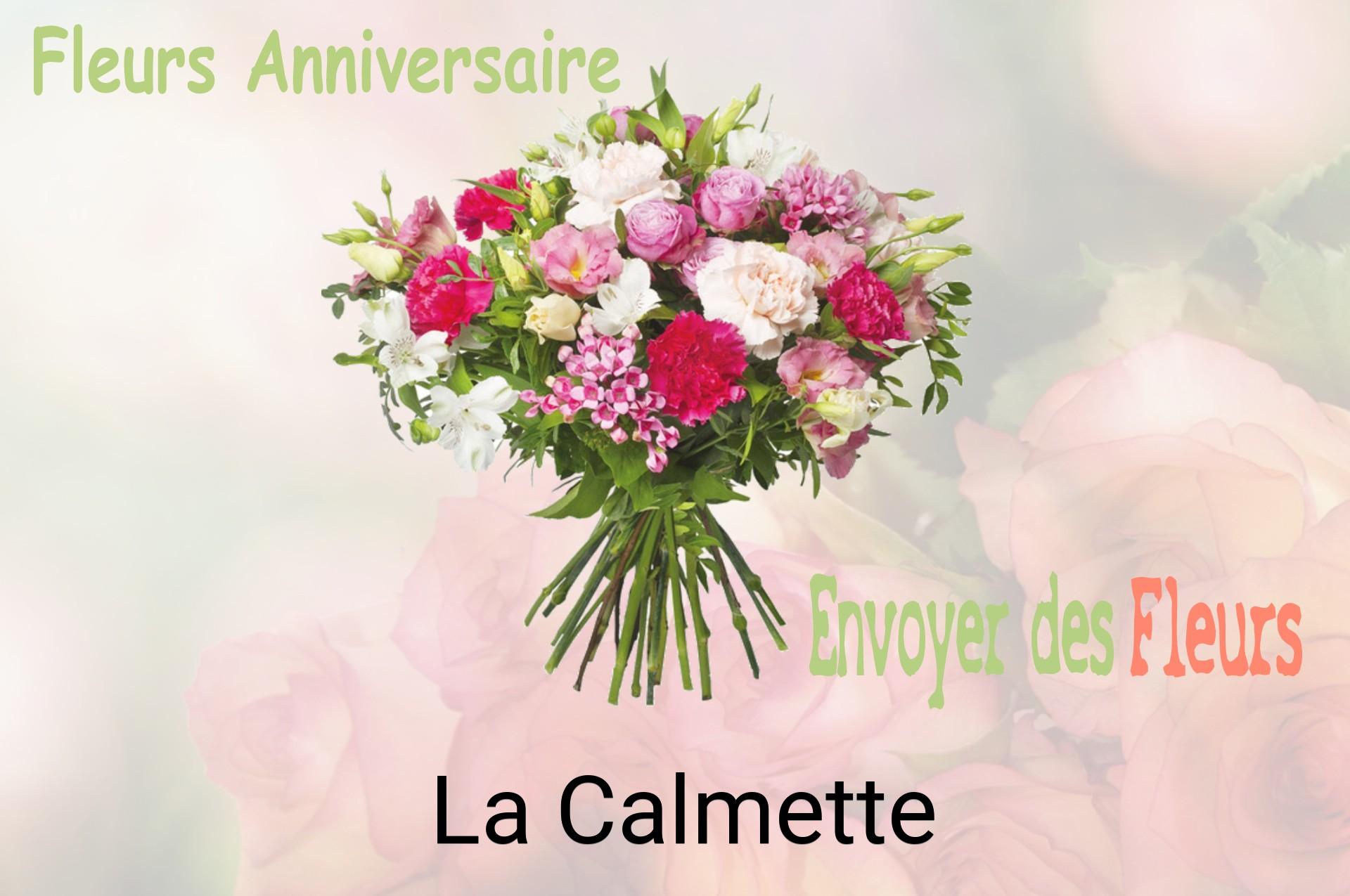 Bouquet de fleurs d’anniversaire livré à La Calmette
