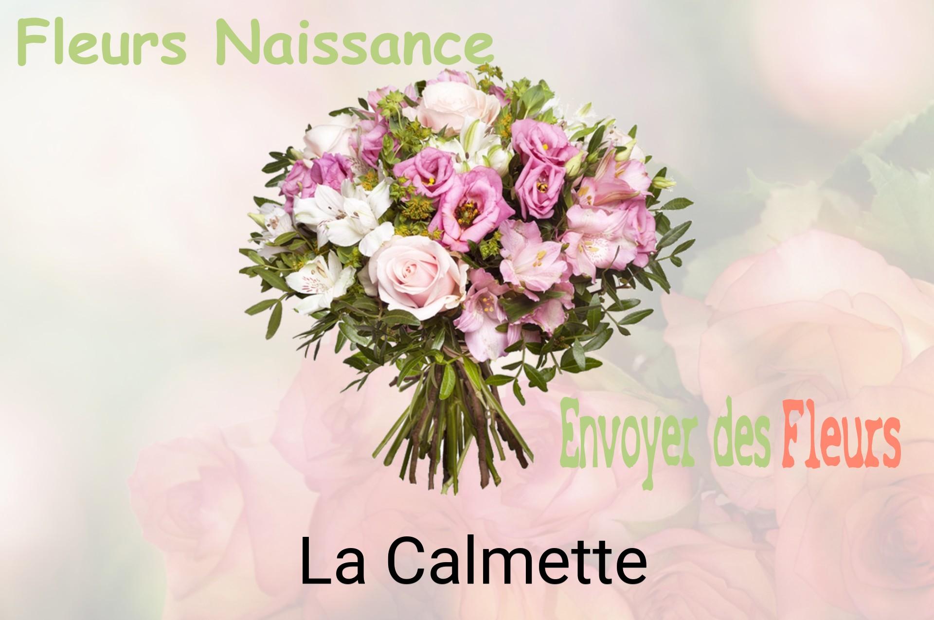 Bouquet de fleurs de naissance livré à La Calmette